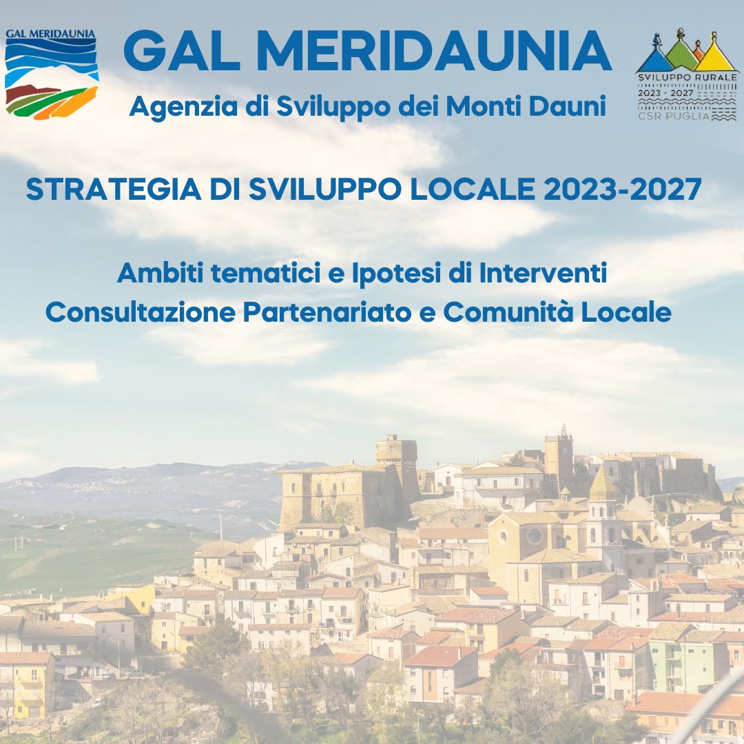 STRATEGIA DI SVILUPPO LOCALE 2023-2027